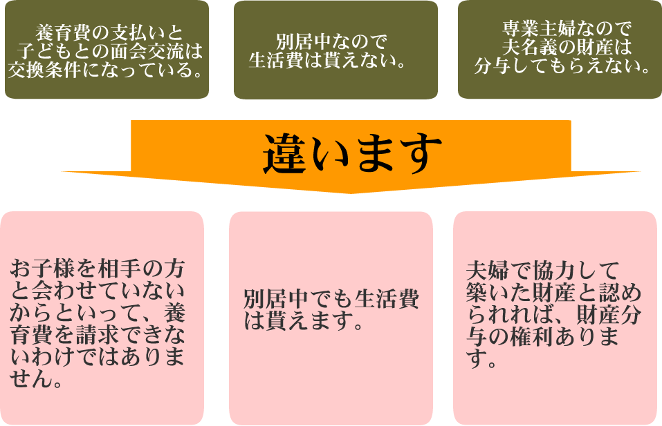 離婚問題の間違い